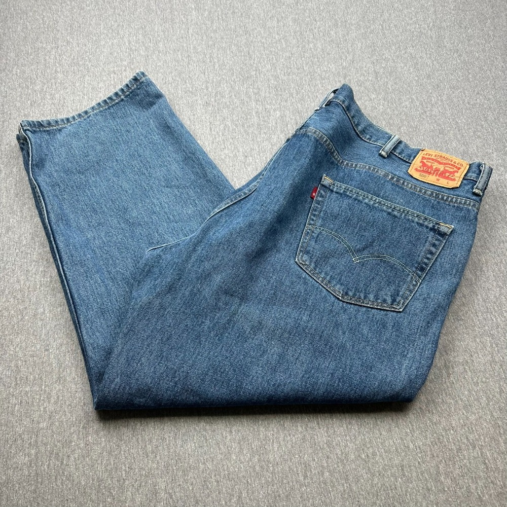 Levi's 550 Relaxed Fit Straight Leg Jeans Mens 46x29 (48x28.5) Blue Denim Pants